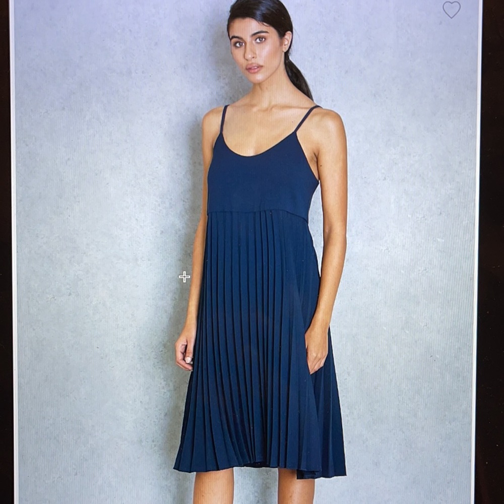 Mango Pleated Cami Dress